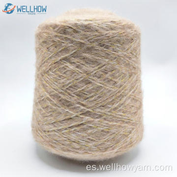 1/2.2 nm 62%acrílico 22%poliéster 6%nylon 10%Lurex Air Yarn